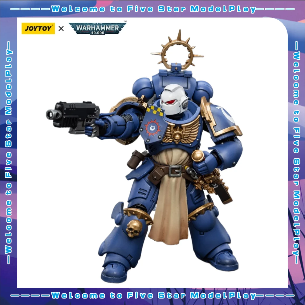 

【FS】JOYTOY Warhammer 40K Scale 1/18 Action Figures Ultramarines Bladeguard Veteran 03 Models Toys Gifts