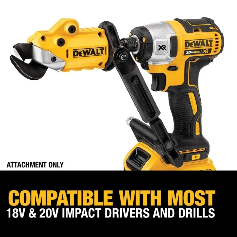 Imagem -02 - Dewalt-impacto Pronto Tesouras Metal Shears Anexo Broca Elétrica para Tesoura Elétrica Vice Folha de Ferro Dwashrir