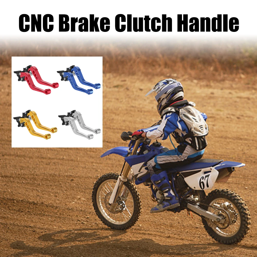Universal Fit for Motorbike Modification CNC Motorcycle Clutch Drum Brake Lever Handle 1 Pair Alloy Motorcycle Brake Handle image 2