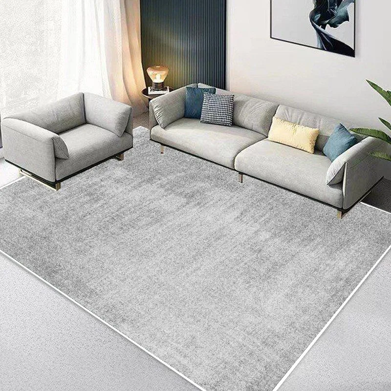 Simple Grey Home Decor Plain Area Carpets for Living Room Carpet for Rooms Modern Washable Bedroom Rug Luxury Lounge Floor Mat