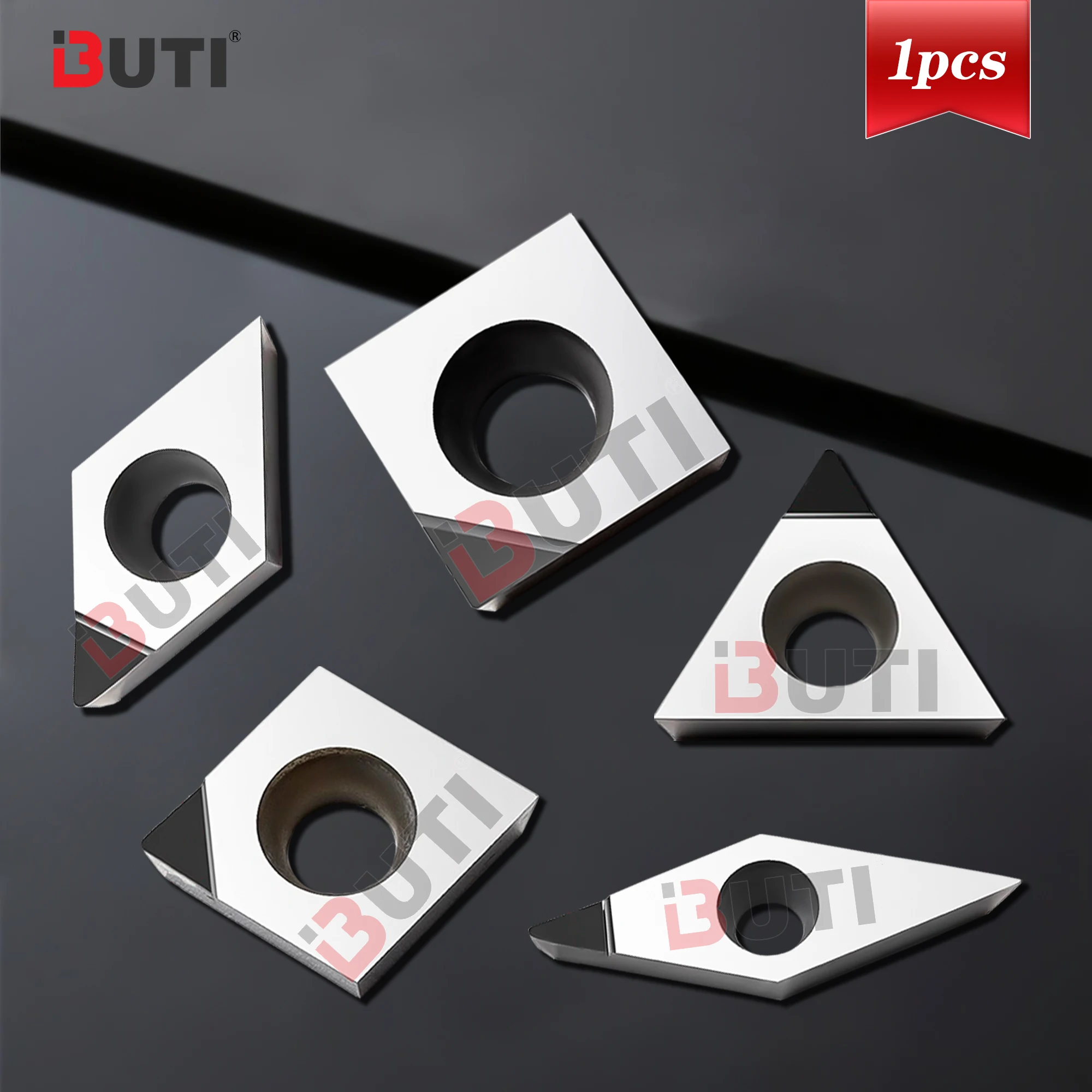 CCGT060204 CCGT09T304 DCGT11T308 SCGT120408 TCGT VBGT VCGT PCD 1PC lathe Blade Gemstone Cutting Tool High Brightness PCD Cutting