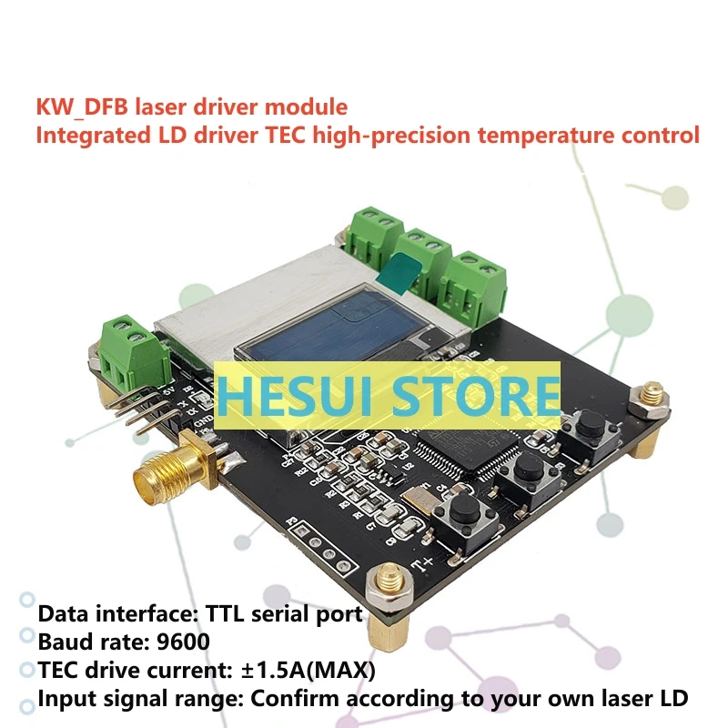 KW_DFB laser driver module driver board can control constant temperature LD semiconductor driver TEC temperature control