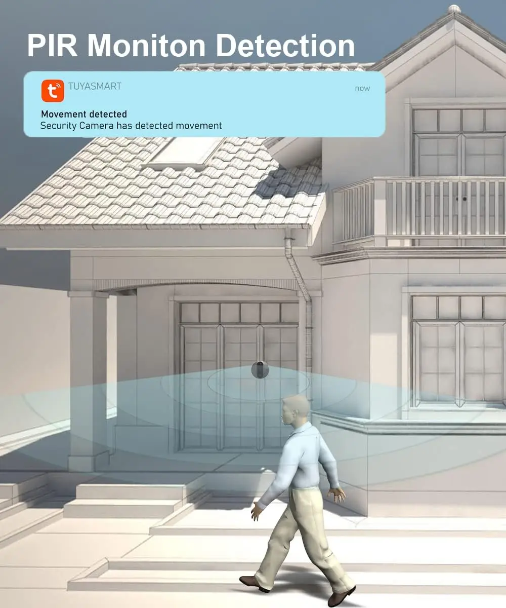 Tuya Smart 4.3 Inch 1080P Wifi Wireless Video Doorbell Camera Home Apartment Wifi Visual Peephole Door Bell  Camera Security Pro