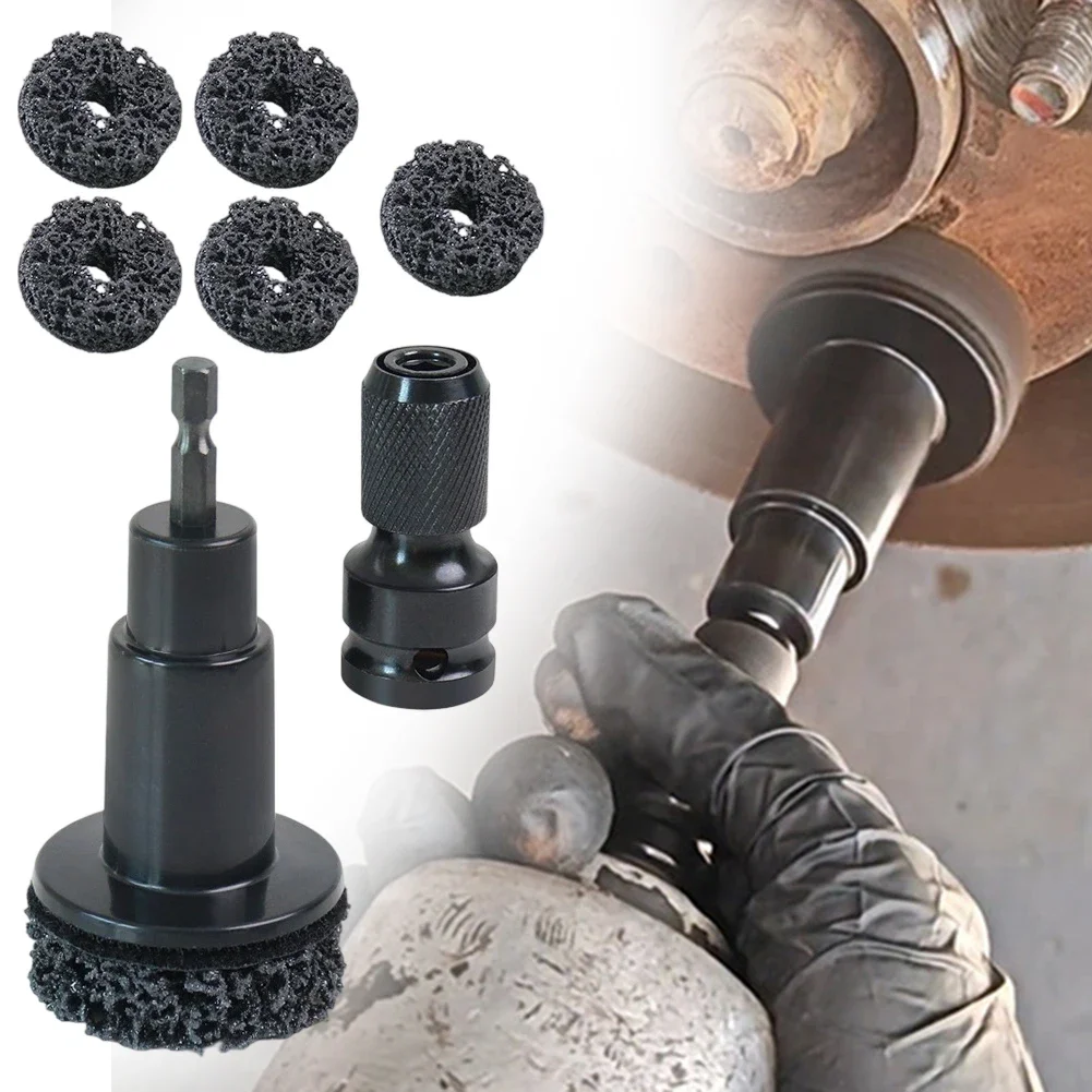 

8 шт., щетка для удаления ржавчины в ступицы колеса, головка вала тормозной ступицы, удаление ржавчины, инструмент для удаления ржавчины тормозного диска