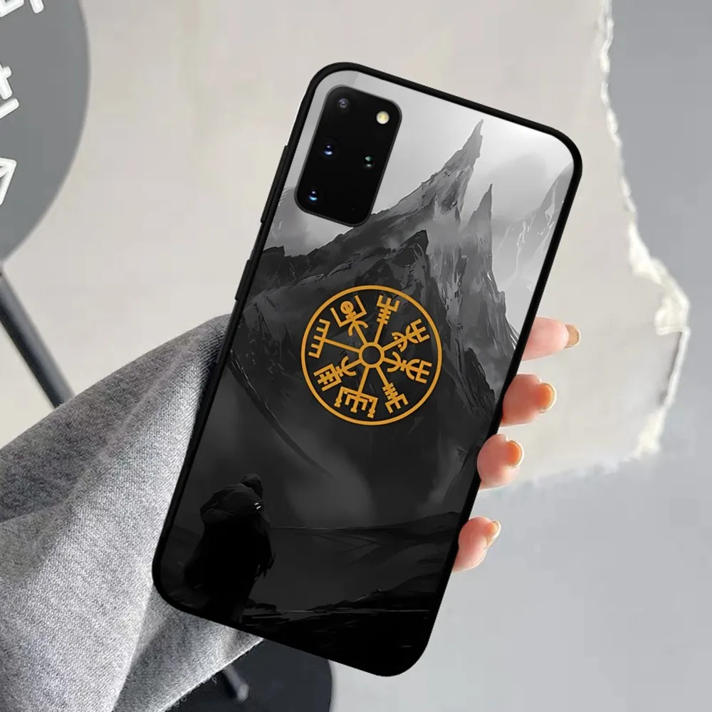 V-Viking Vegvisir Logo Phone Case For Samsung S 9 10 20 21 22 23 30 23plus Lite Ultra FE S10lite Fundas