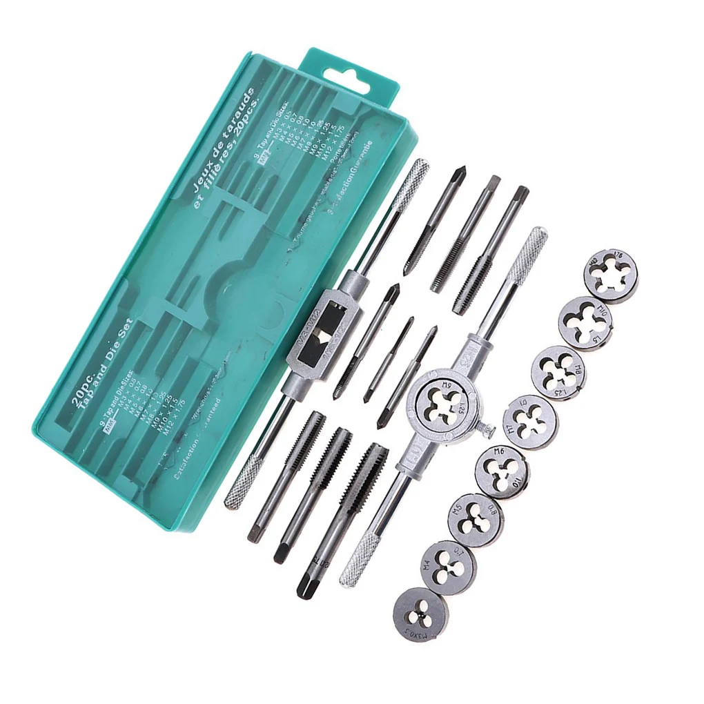 

20X Wrench Tap Set Screw Tool Metric Plug Kit Adjustable Alloy Steel Solidness Industrial Supplies Thread Taps