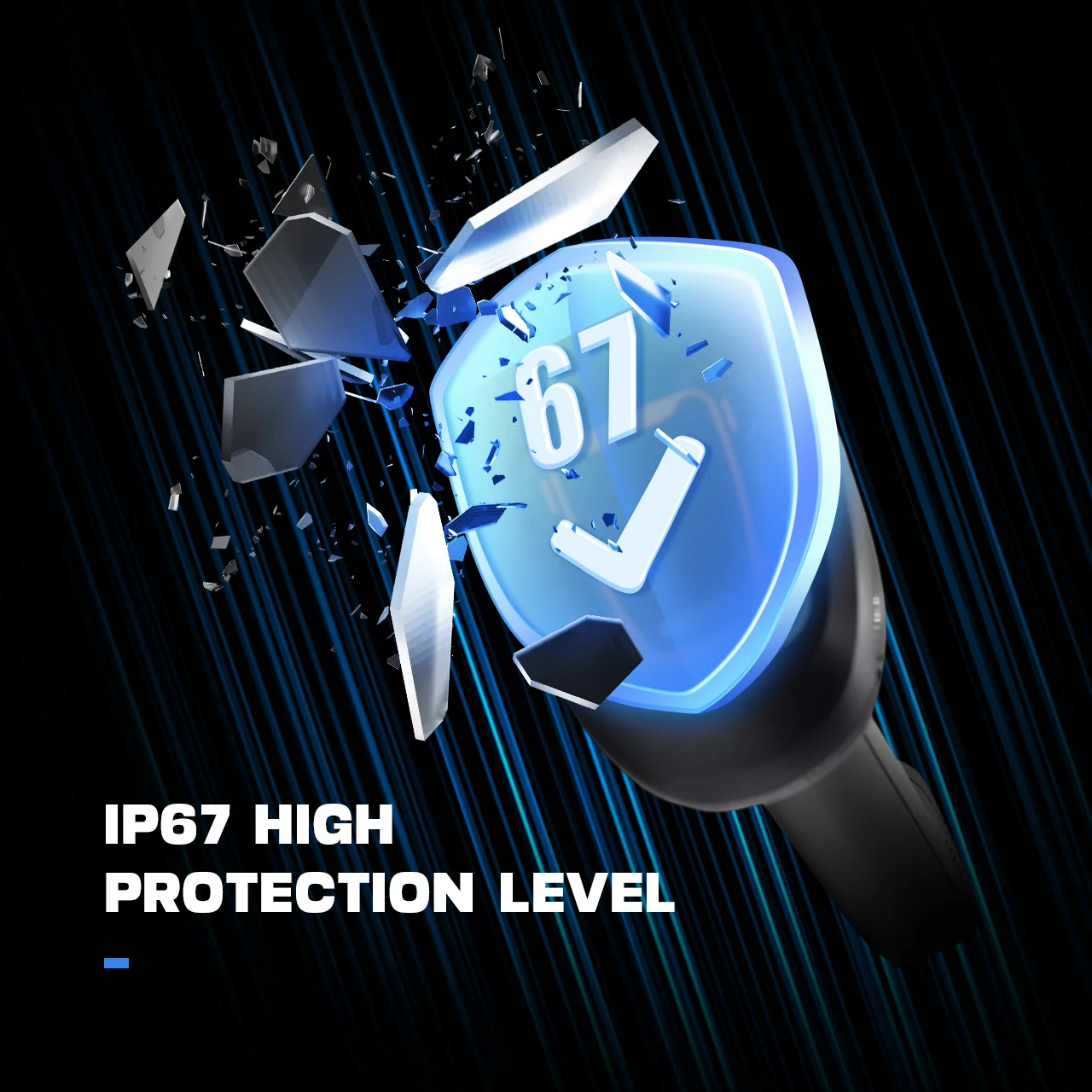 مصنع OEM IP65 Usb2.0 اللاسلكي الأزرق الأسنان 1D2D Qr الباركود يده قارئ الرمز الذكي لتصنيع المستودعات