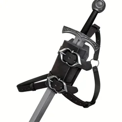 Medieval Viking Knight Pirate Leather Belt Sword Frog Metal Ring For Axe Mace Hatchet Hammer Holder Tomahawk Holster Hanger LARP