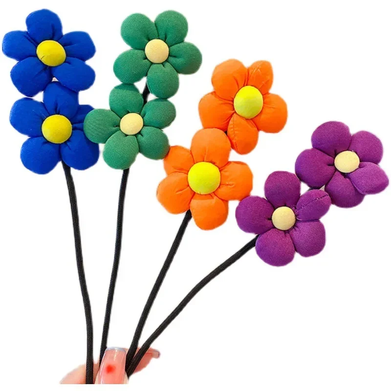 Children Flower Hair Bun Maker Floral Donut Updo Hair Stick DIY Plate Hair Bendable Hairband Hair Accessories Gift