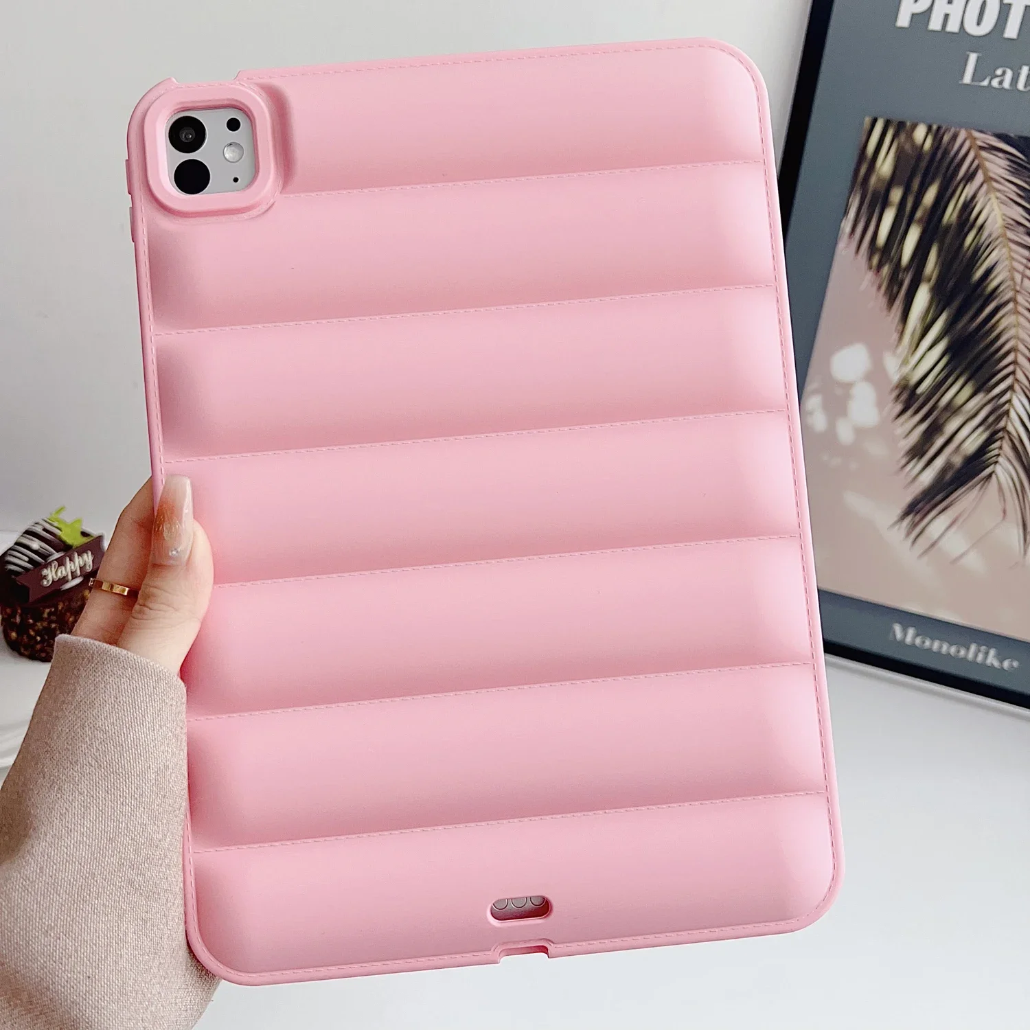 Soft Silicone Down Jacket Matte Case For iPad 2025 7 8 9 10th 11th Generation Air 3 4 5 Pro 11 inch Mini 6 Tablet Cover Cases