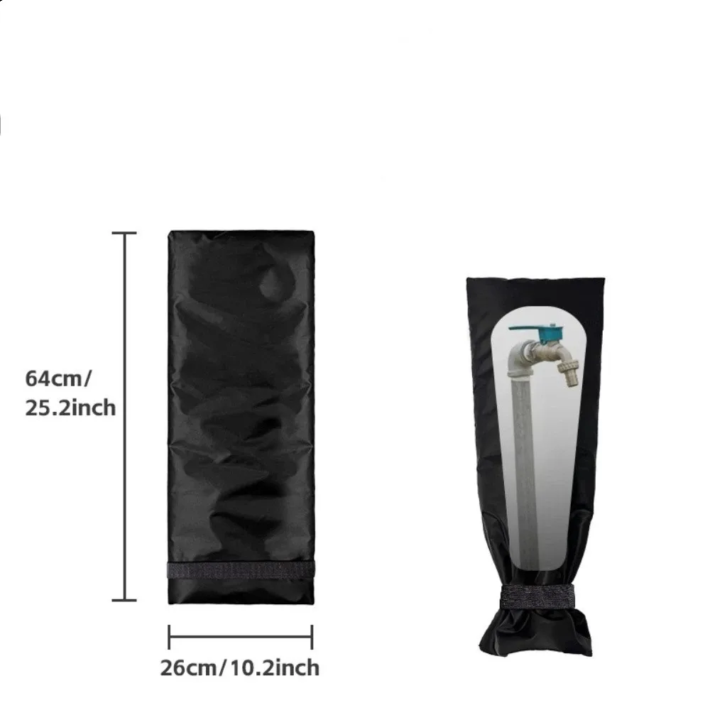 

Waterproof Faucet Cover Freeze Protection Oxford Cloth Faucet Anti-Freeze Cover Frost-proof Thick Faucet Insulation Sleeves