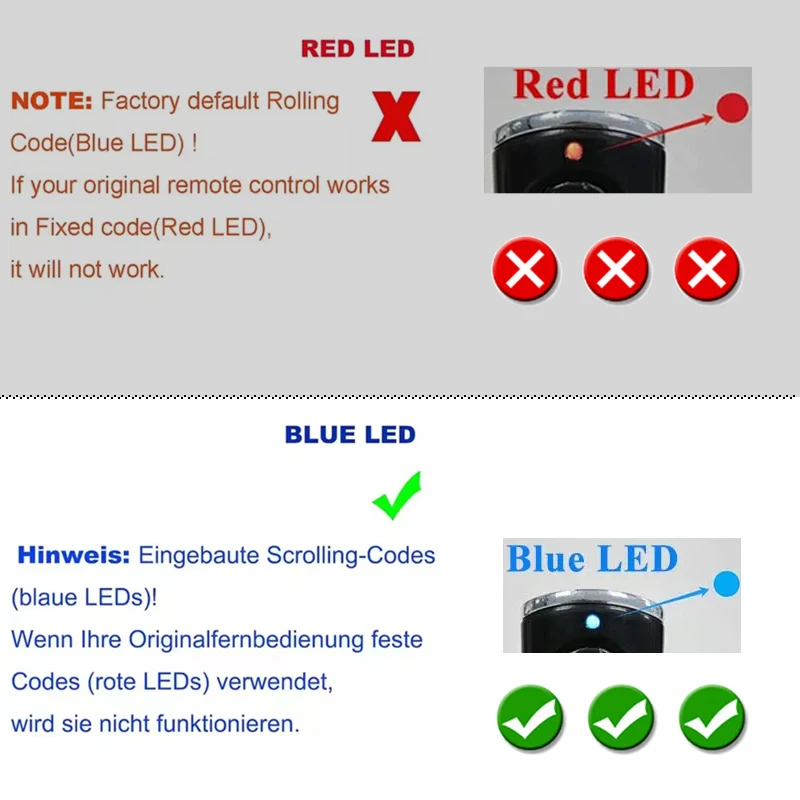 HORMANN BS Series ​HSE4 HSE2 HSE1 HS5 HS4 HS1 HSS4 HSD2 HSP4 868 BS BiSecur Garage Remote Control Clone Electric Gate Control