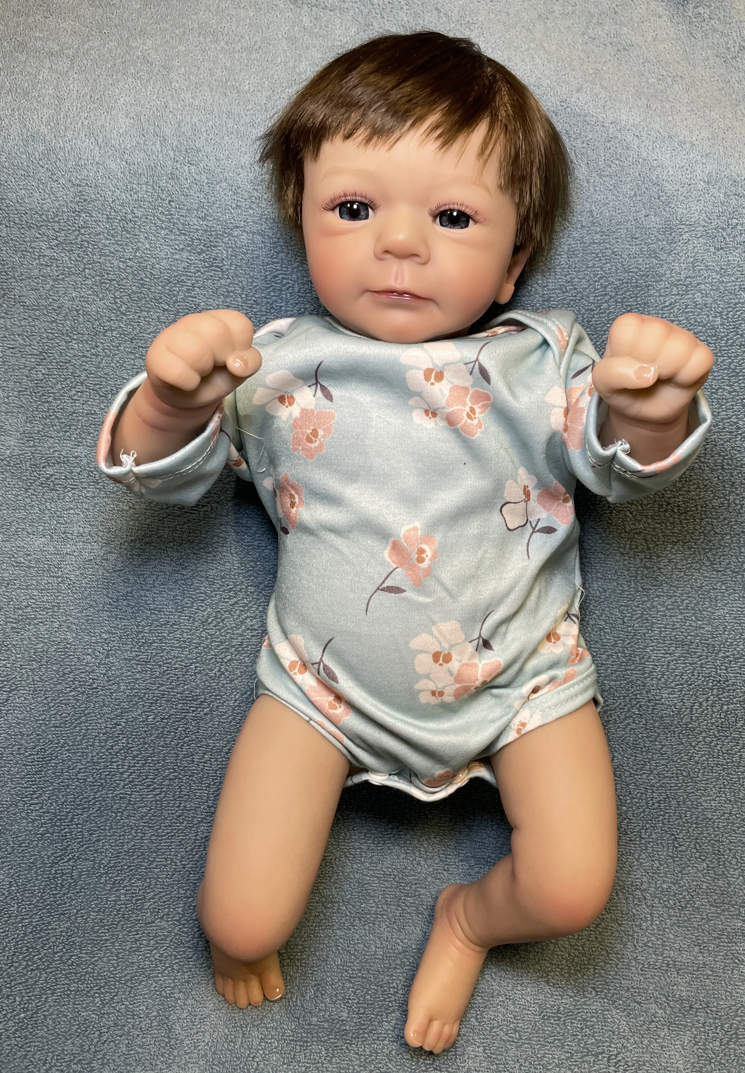 Boneca bebê reborn de 48 cm Felicia – menina recém-nascida realista artesanal, presente de Natal perfeito, presente de aniversário e tesouro de colecionador