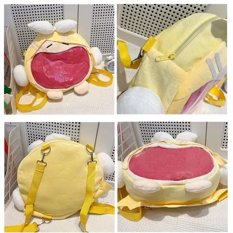 Bolso cruzado de Anime Heartache Kagamine Rin Kawaii decorar Kagamine Len Girl bolsa de almacenamiento de gran capacidad regalo de Festival para niñas