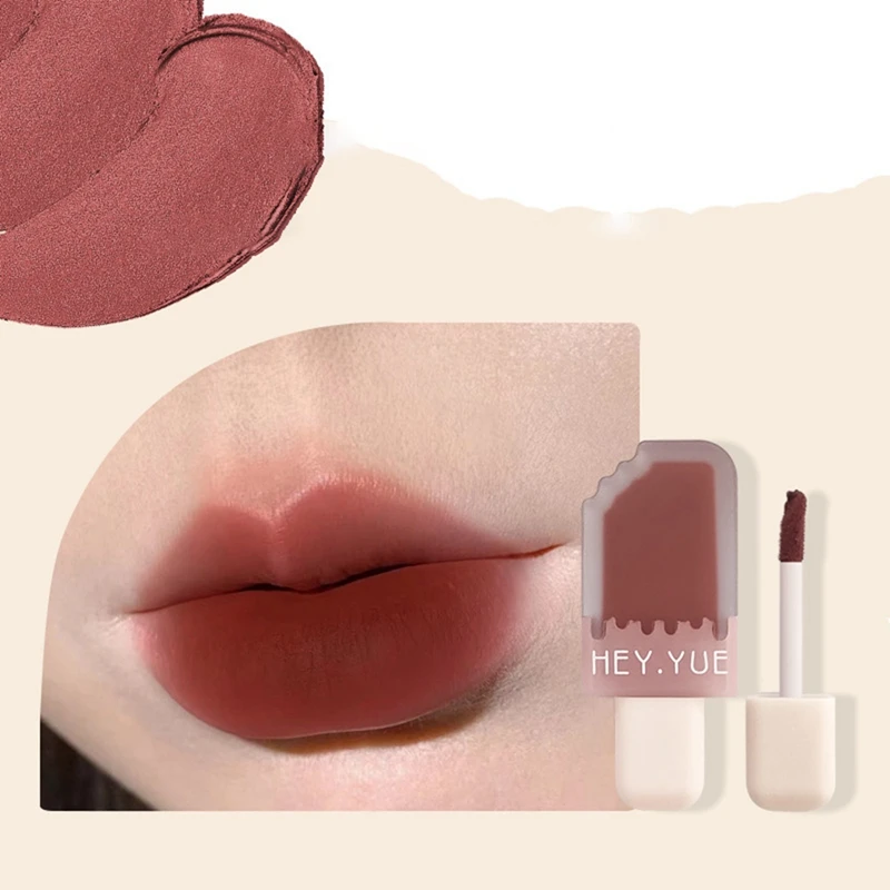 Brillo de labios de terciopelo satinado para mujer, 6 piezas, helado, esmalte de labios, resistente al agua, larga duración, Belleza