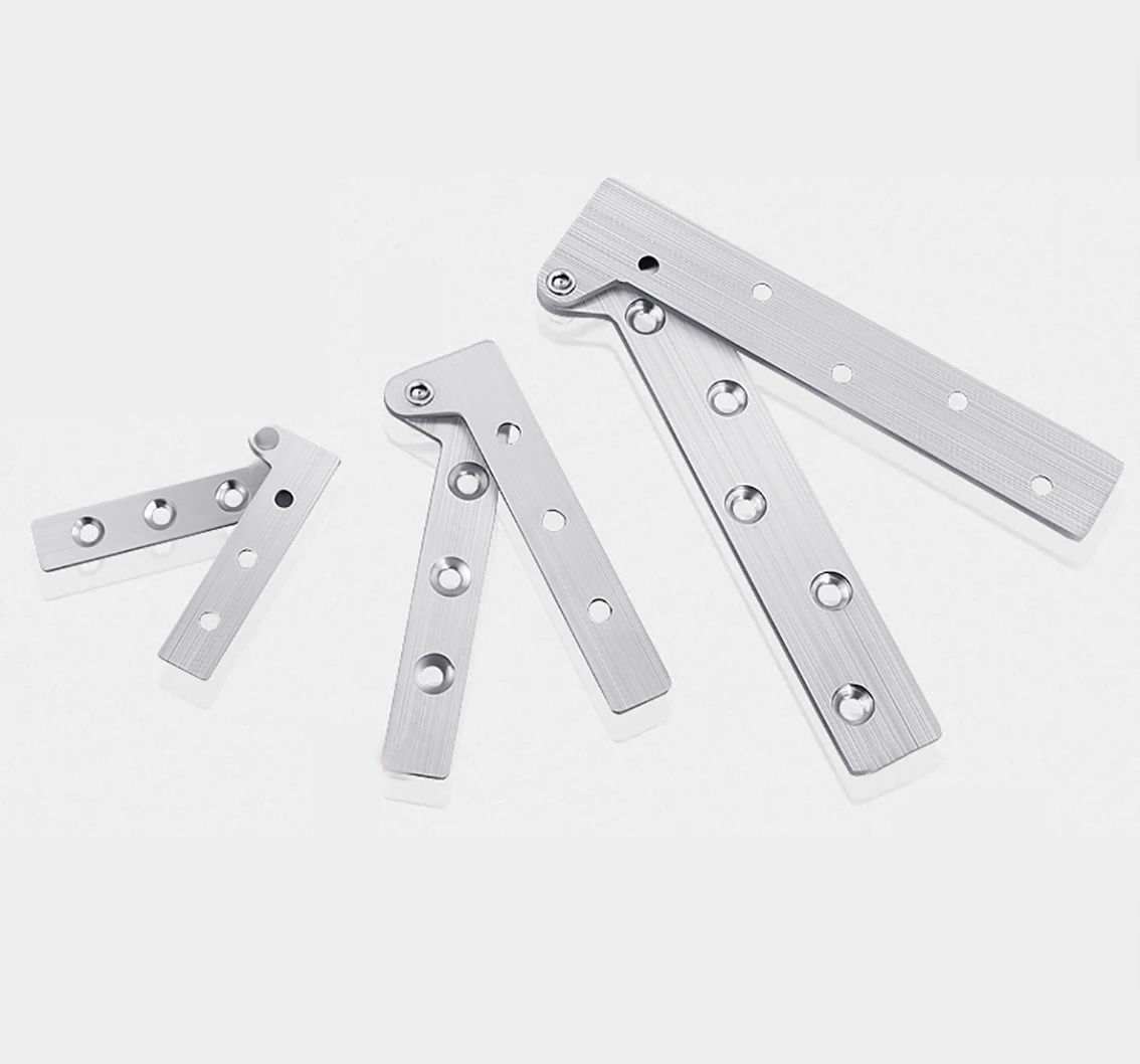 1Pcs 65/100/150mm Thicken Stainless Steel Chicken Mouth Hinge 360 Degree Rotating Door Pivot Hinges Hardware Accessories