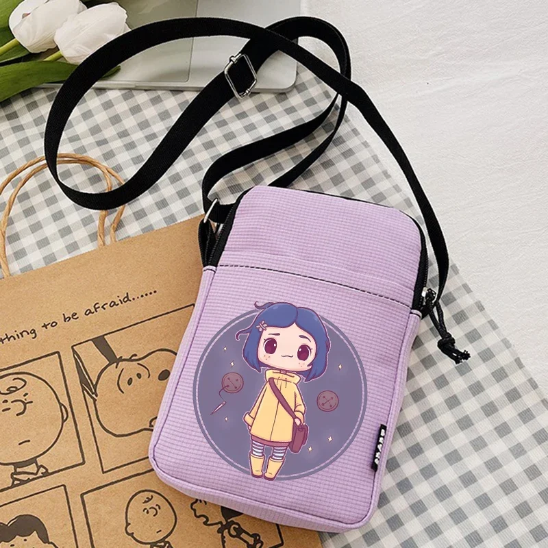 

Coraline & The Secret Door Shoulder Bags Kawaii Handbags Crossbody Bag Cartoons Tote-Bag Underarm Casual Bags Collocation Trendy