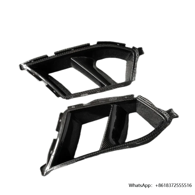 

daMP style carbon fiber front bumper vents for B M3 M4 G80 G83 body kit front bumper edge side skirts rear diffuser rear spoiler