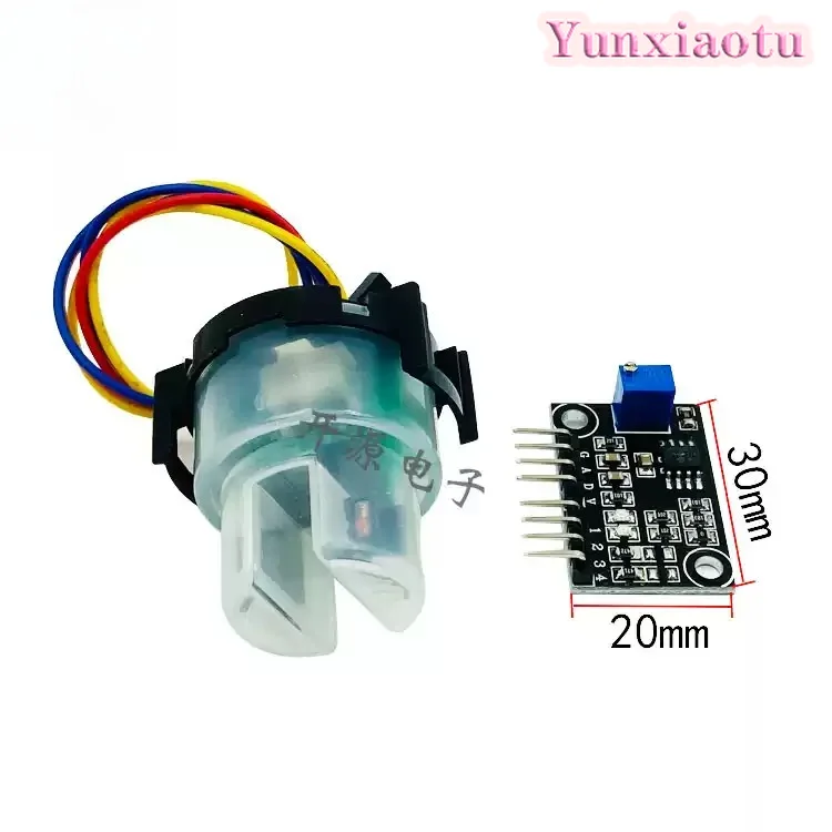 Turbidity Sensor Module Kit, Liquid Turbidity Detector for Water Quality Testing