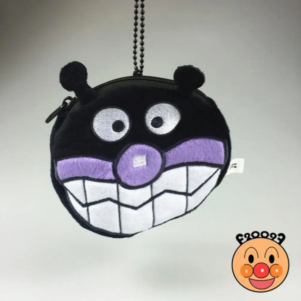 Japanese Anpanman flannelette coin purse Key buckle Bag pendant Cartoon Pendant children wallet anime periphery Holiday gifts