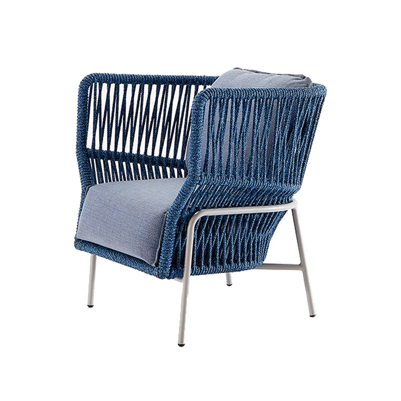 

Rattan outdoor sofa courtyard garden recliner waterproof sunscreen rattan chair furniture