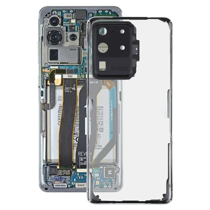 

For Samsung Galaxy S20 ultra SM-G988 SM-G988U SM-G988U1 SM-G9880 SM-G988B/DS SM-G988N glass transparent battery back cover