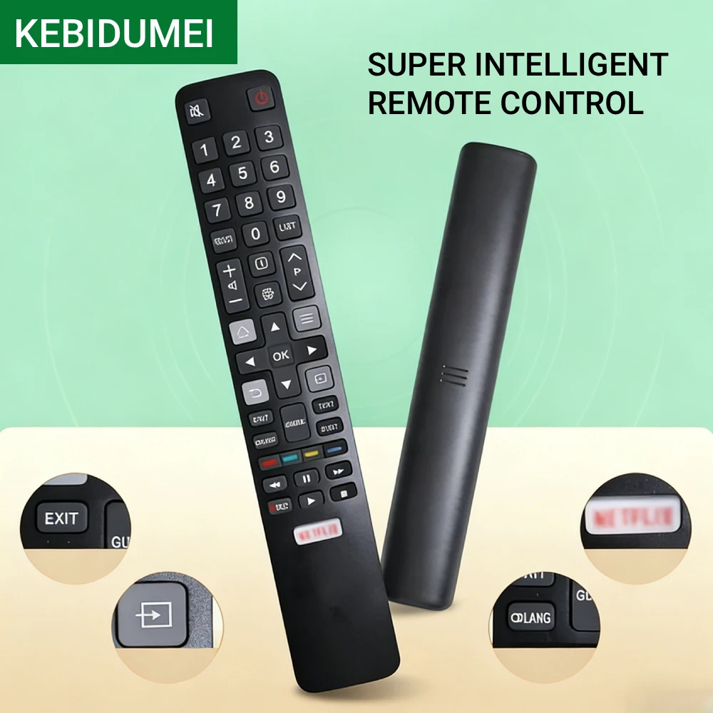 RC802N Universal Remote Control Smart TV Replacer For TCL 4K UHD LCD /LED Smart TCLTV U43P6046/U55C7006/U49P6046/U65P6046