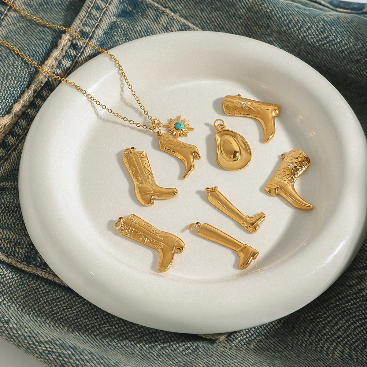 

Jieding ожерелье из титановой стали, женские роскошные невыцветающие высококачественные украшения из нержавеющей стали, трансграничные украшения