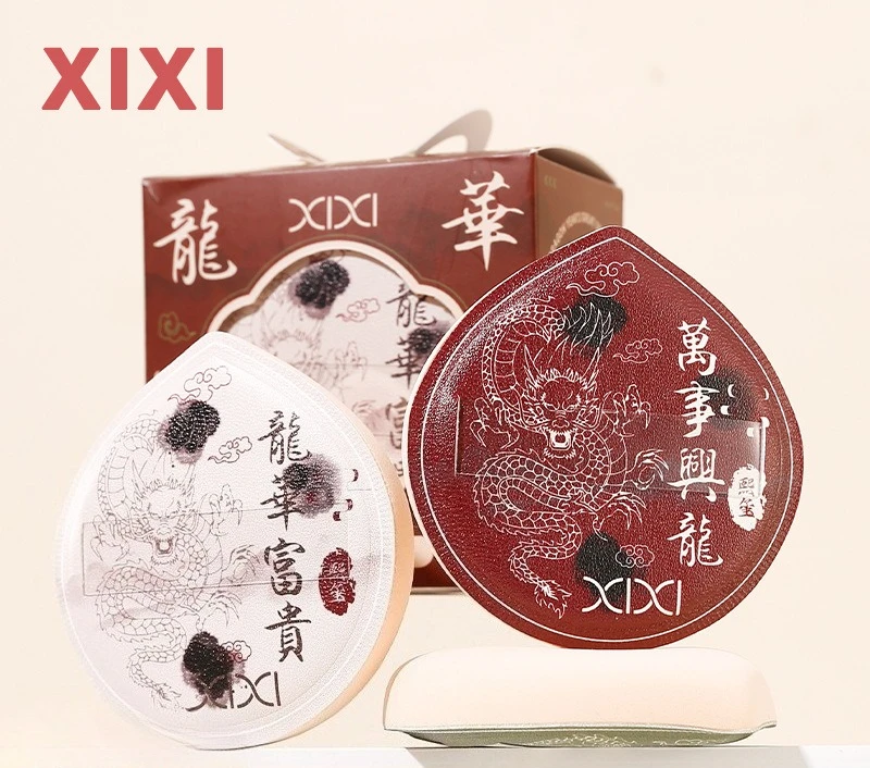 Xixi bouffée humide et sec double usage agrandie épaissie éponge de maquillage super douce pas facile à manger poudre beauté mélangeur outil