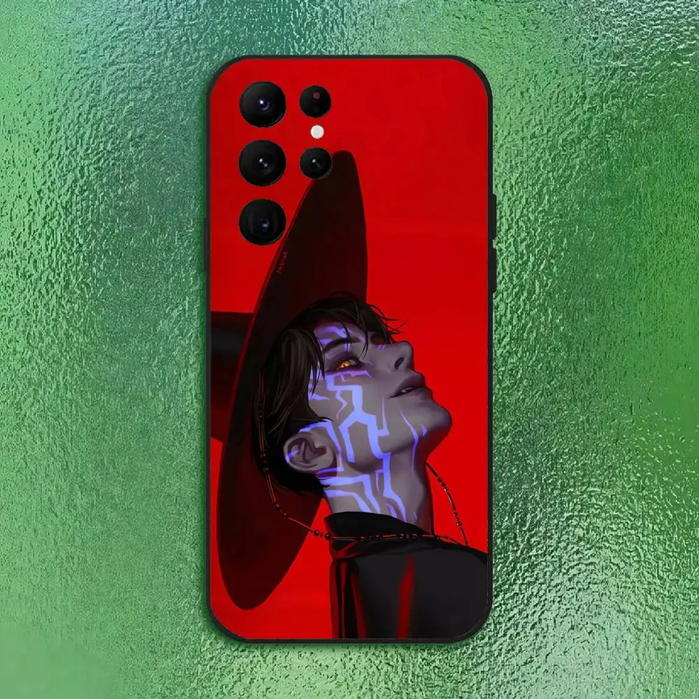 KPop Demon Hunters Phone Case For Samsung S Series s21 s22 s23 s24 s25 FE Plus Classic versatile black soft shell