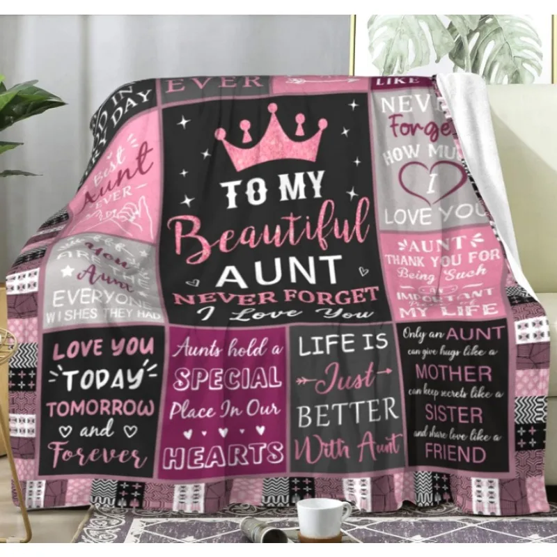 هدايا بطانية العمة للعمة، من الأخنة والزهاة إلى عمتي رمي بطانية أفضل أفكار هدايا عيد ميلاد العمة للعمة #2