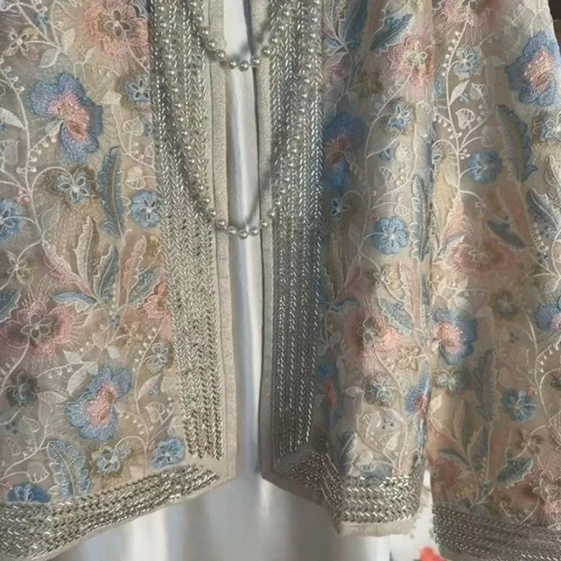 New Chinese Women Clothing National Style Heavy Industry Jacquard Embroidered Jacket Light Luxury High-end Old Money Style Coat