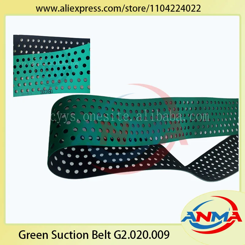 Green Suction Belt G2.020.009 960x60mm PM52 SM52 Heidelberg Printer Machine Spare Parts Elasticity Vacuum Paper Feeding Belt