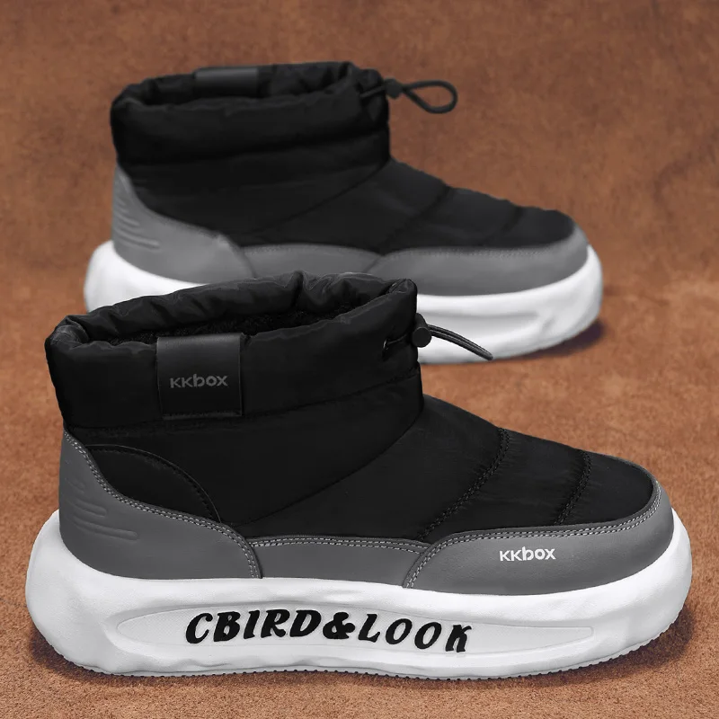 2026 الرجال شتاء جديد أحذية الثلوج مقاومة البرد الباردة واقية مقاوم للماء مكدسة سميكة القدم أحذية قطنية #1