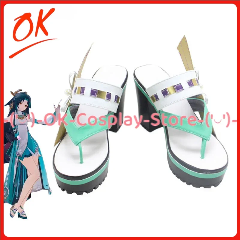 

[Customized] Yae Miko Xiao Cosplay Shoes Game Genshin Impact Anime Roleplay Prop Halloween Carnival Party PU Leather Boots