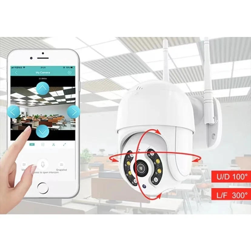 كاميرا IP Icsee Prova D'água Infravermelho Externa Wifi Hd 3