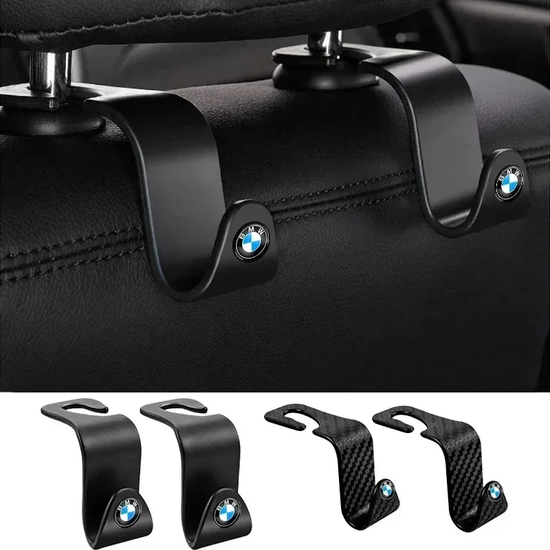 2Pcs Portable Car Seat Back Hooks Accessories For BMW Performance F25 F26 F15 F16 E90 E91 E92 E60 E84 G22 G32 F13 F36 G30 G20