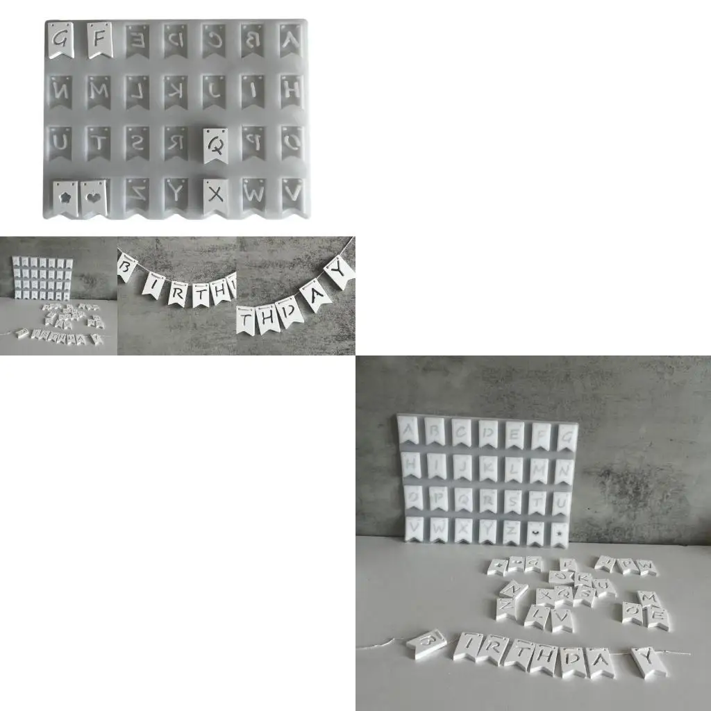 

Силиконовая форма для флага с буквами Силиконовые формы для алфавитов Креативные формы для флагов с буквами для создания дома и