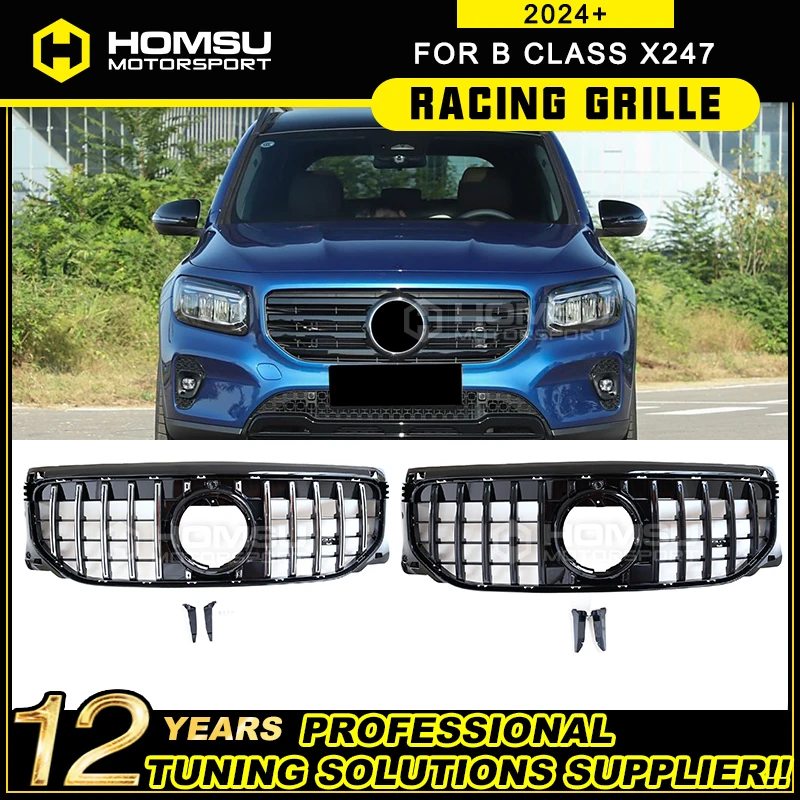 

2024-2025-Year Front Bumper Mesh Grill For New B class W247 Racing GT Grille For B Class B200 B220 x247 Panmerica Grille
