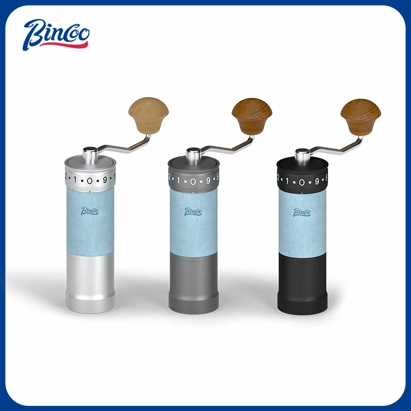 

Ручная кофемолка Bincoo с внешней регулировкой, стальной сердечник, модернизированная кофемолка для кофейных зерен, свежемолотый кофейный порошок