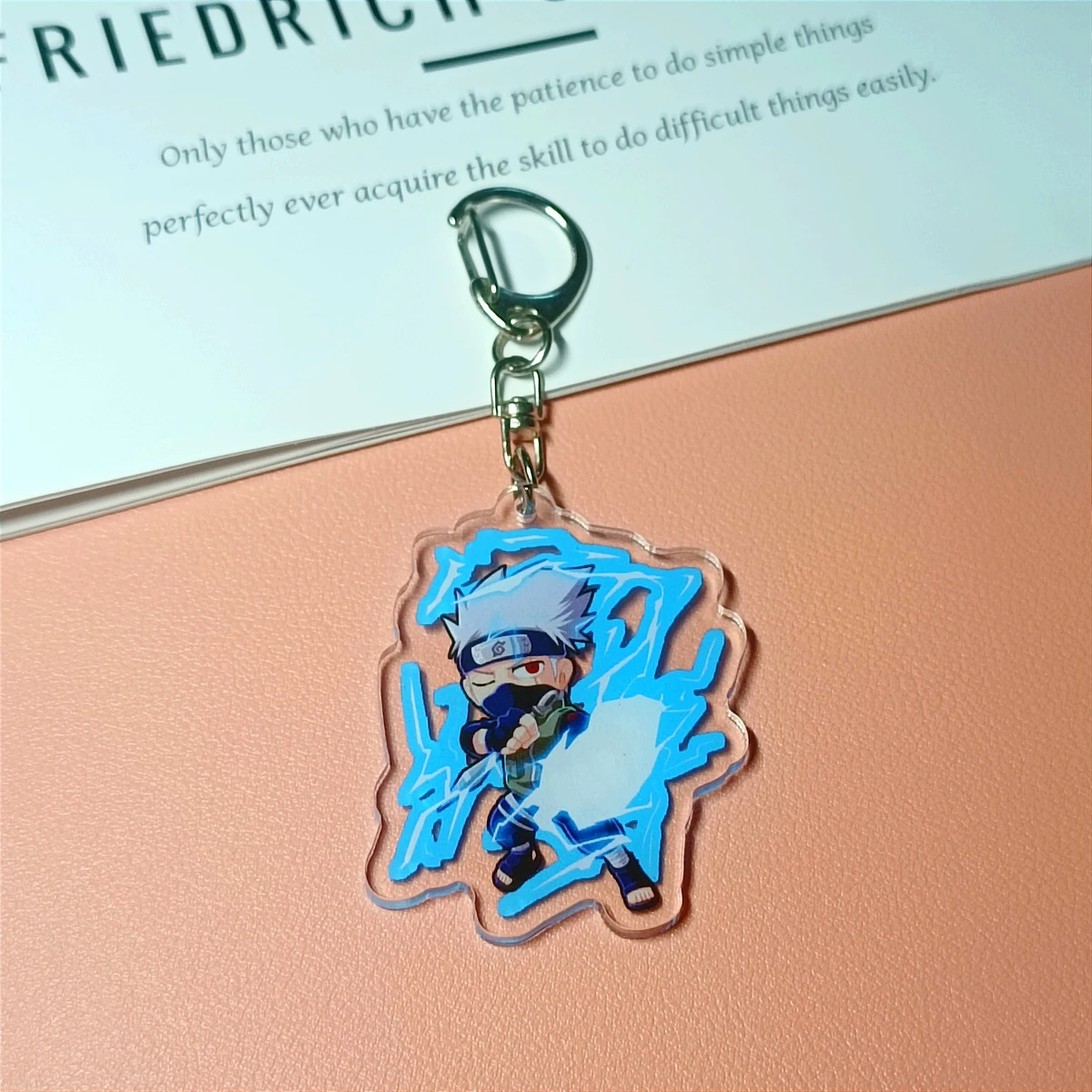 Anime Acrylic Keychain- Sasuke Kakashi Cartoon Character Pendant, Suitable for Bags and Keys,cosplay gifts Perfect Gift for Fans