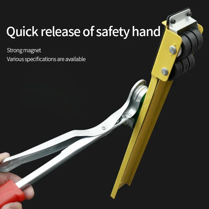 Strong Magnetic Claw Pick Up Tool Heavy Duty Industrial Spring Piler Manual Lifter Forceps Stamping Safety Hand Clamp