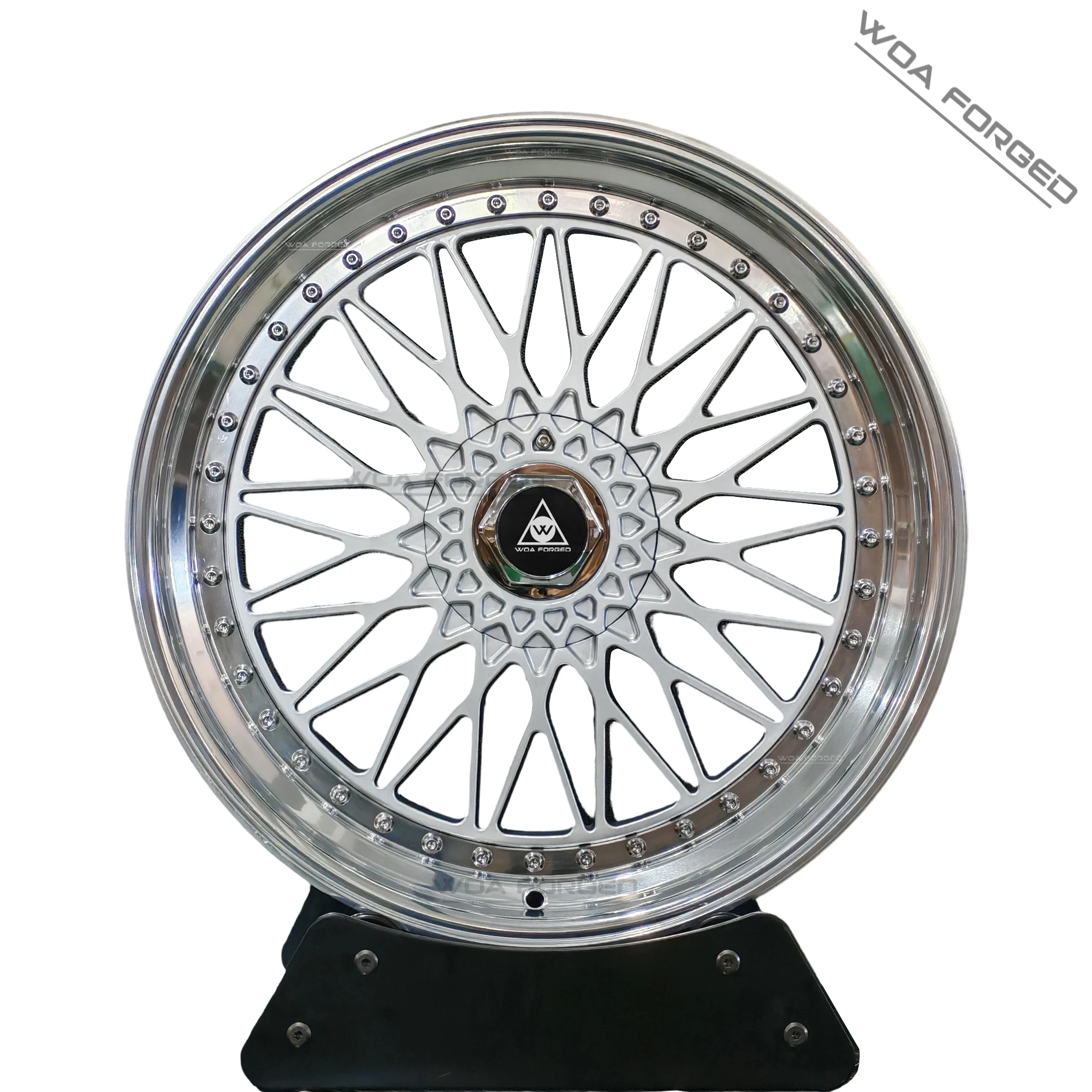 Forged X-Rims Boost Spoiler Lip Two-piece Silver 5x120 5x112 Deep Disc Chrome Interlocking Spoke19 20 21Inch Popular for M3