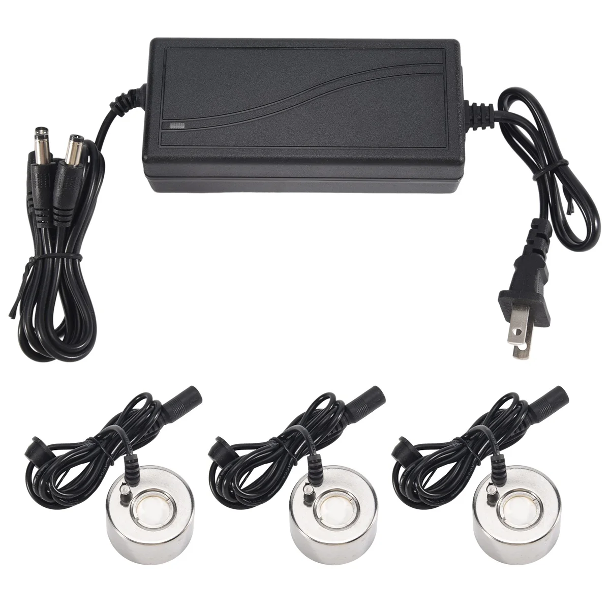 صانع ضباب ساخن مبيد مرطب بالموجات فوق الصوتية 3 قطعة رؤساء التفتيت نافورة الماء بركة الضباب البخاخة الهواء المرطب الولايات المتحدة التوصيل