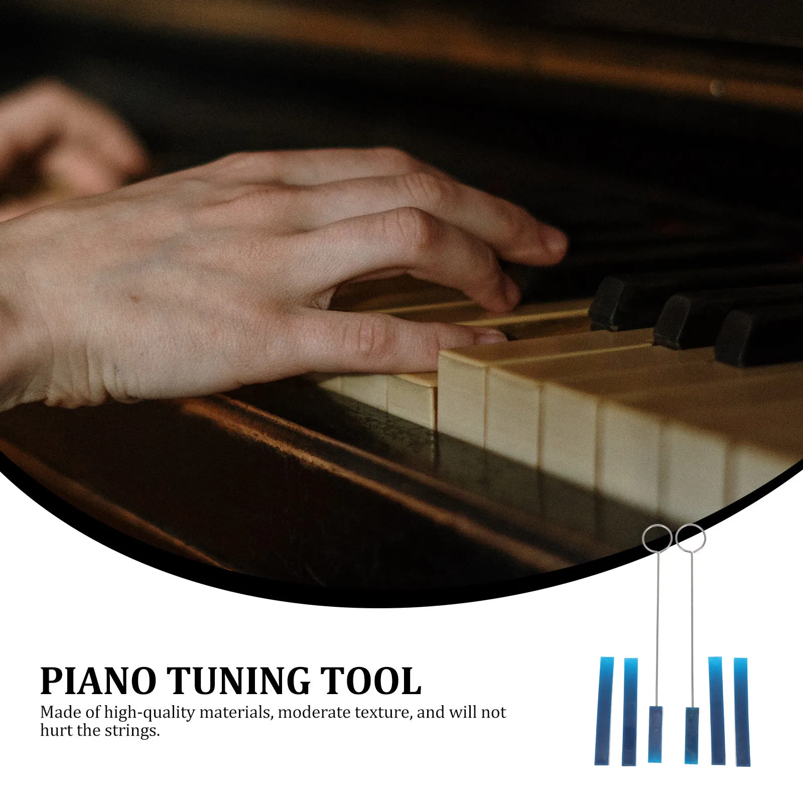 

6Pcs Piano Tuning Rubber Wedge Mutes Fixing Tool High-Quality Piano Accessories Practical Tuning Tool Music Maintenance