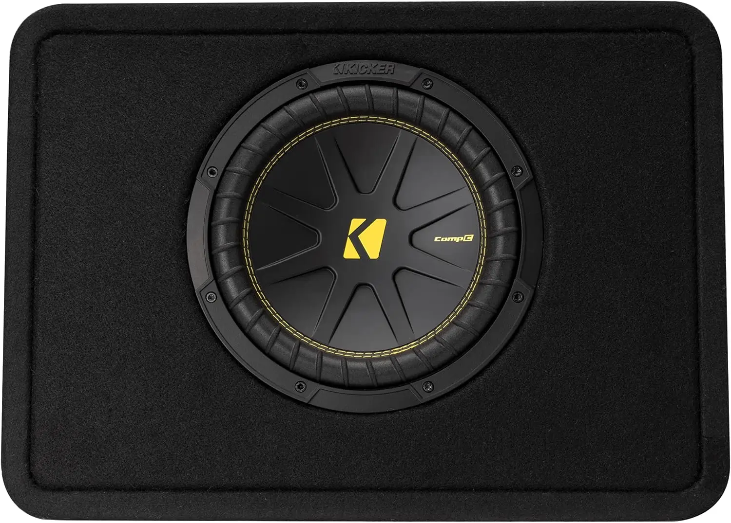 

10" Thin Profile 4-Ohm Subwoofer Enclosure for Enhanced Bass and Space-Saving Car Audio