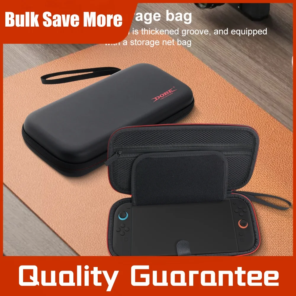 EVA Carrying Case W/ Mesh Pockets Portable Storage Bag with 8-Bit Game Cartridge Storage Box for for Switch 2 NS2 Game Console