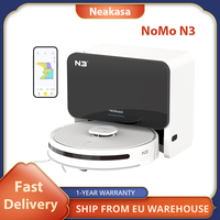 Neakasa NoMo N3 Robot Vacuum Cleaner with Self-Emptying Station, 4000Pa Suction Auto Empty, LDS + SLAM Navigation, 2.5L Dustbin