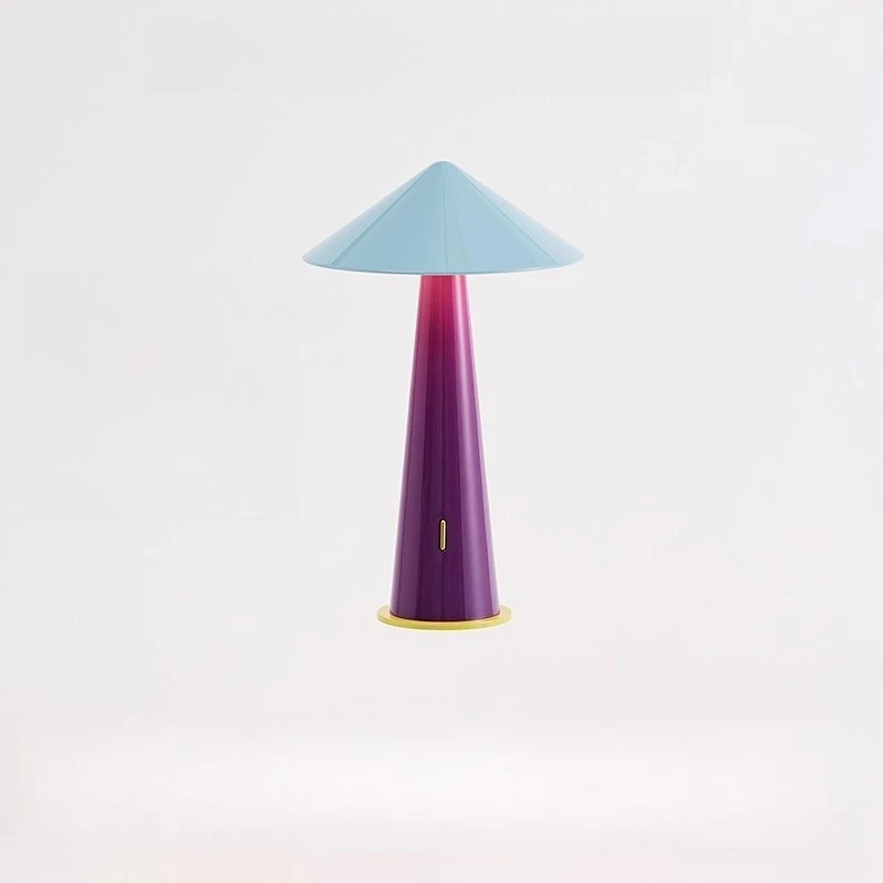 

Маленькая шляпа, окружающая настольная лампа, роскошная прикроватная лампа премиум-класса для спальни, грибная лампа, перезаряжаемая, новый подарок для дома