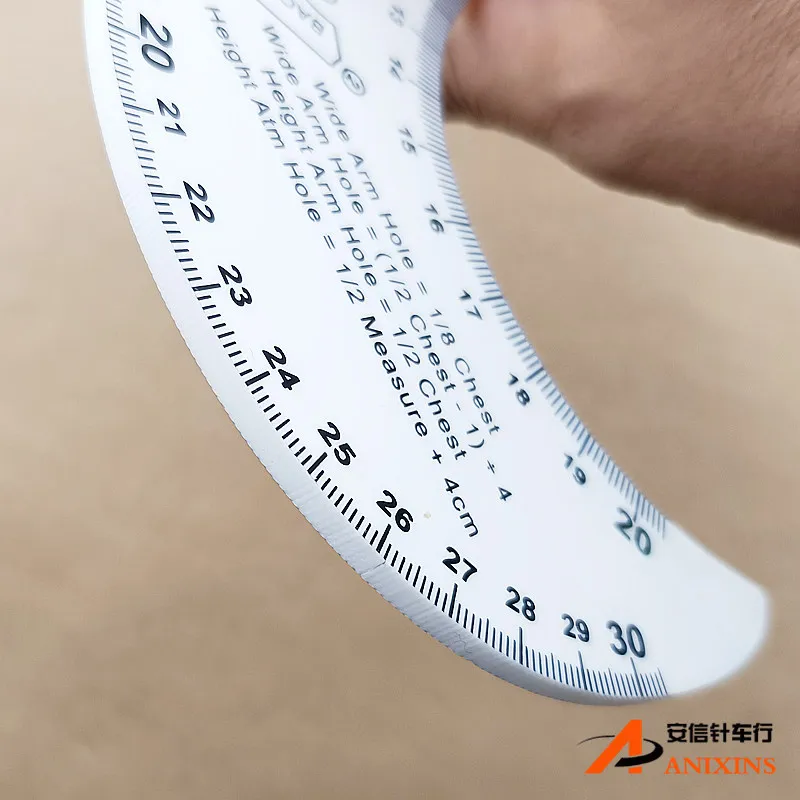 Clothing Design Ruler Eight-Piece Set Sleeve Cage Curve Ruler Armhole Sleeve Mountain Curve Ruler Imported Foreign Trade Pattern